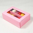 12 Pink Window Macaron Boxes ($1.70/pc x 25 units)